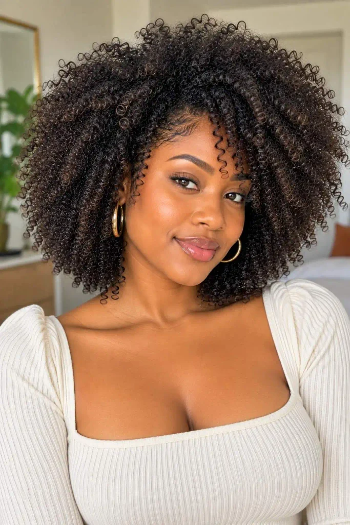Fluffy Wash-and-Go Natural Curls