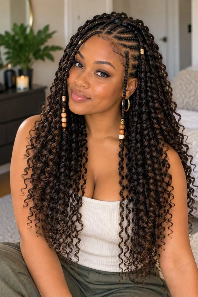 Fulani Braids With Passion Twists