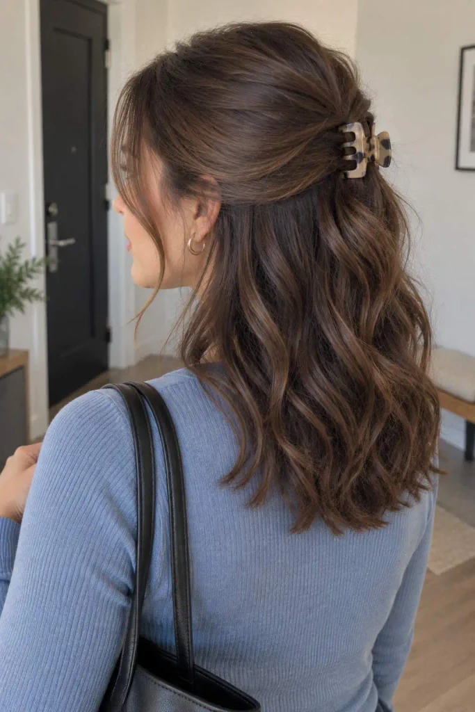 Half-Up Claw Clip for Work