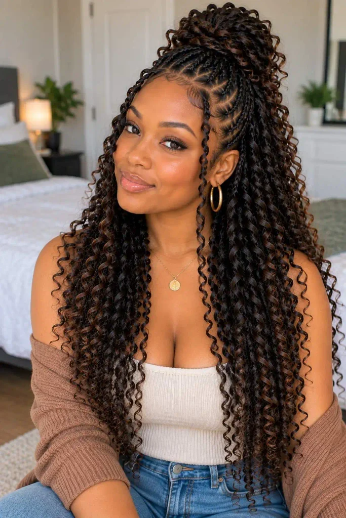 Half Up Half Down Twists