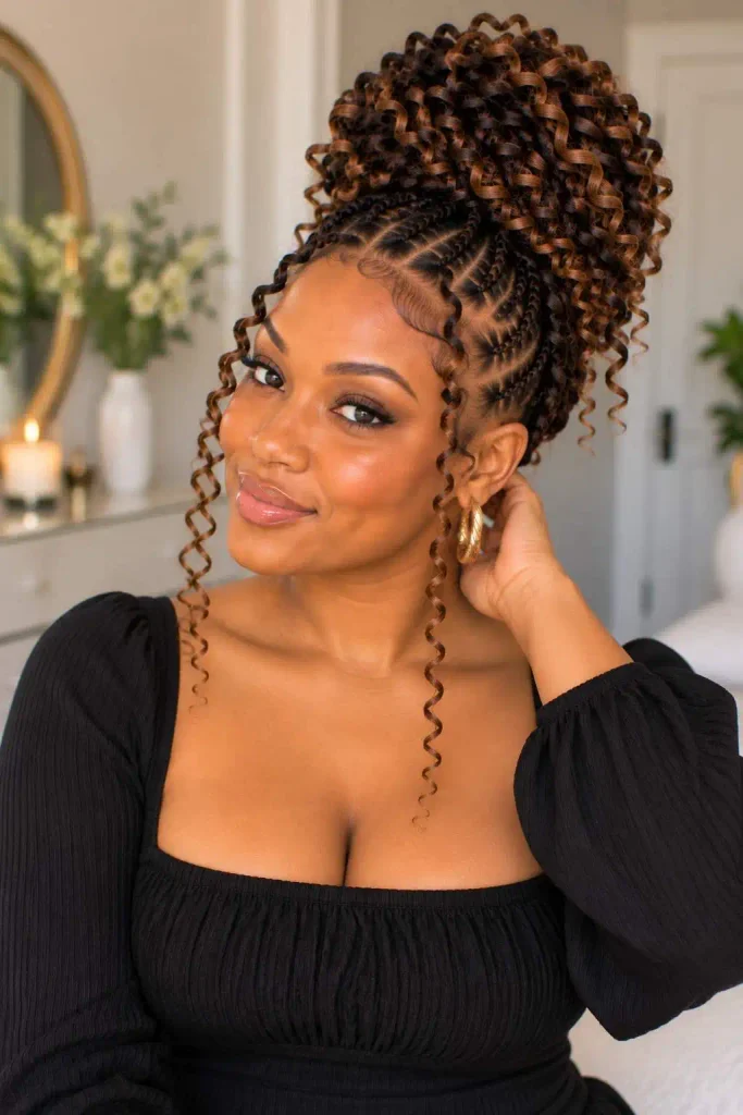 High Bun Passion Twist Updo