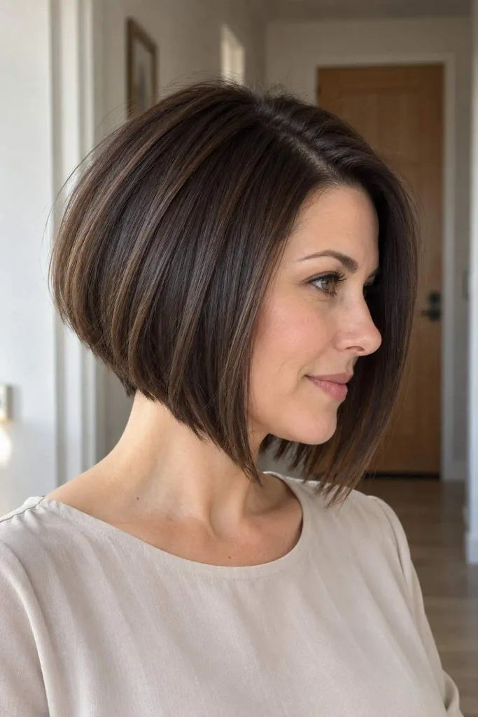 Inverted bob for fine hair