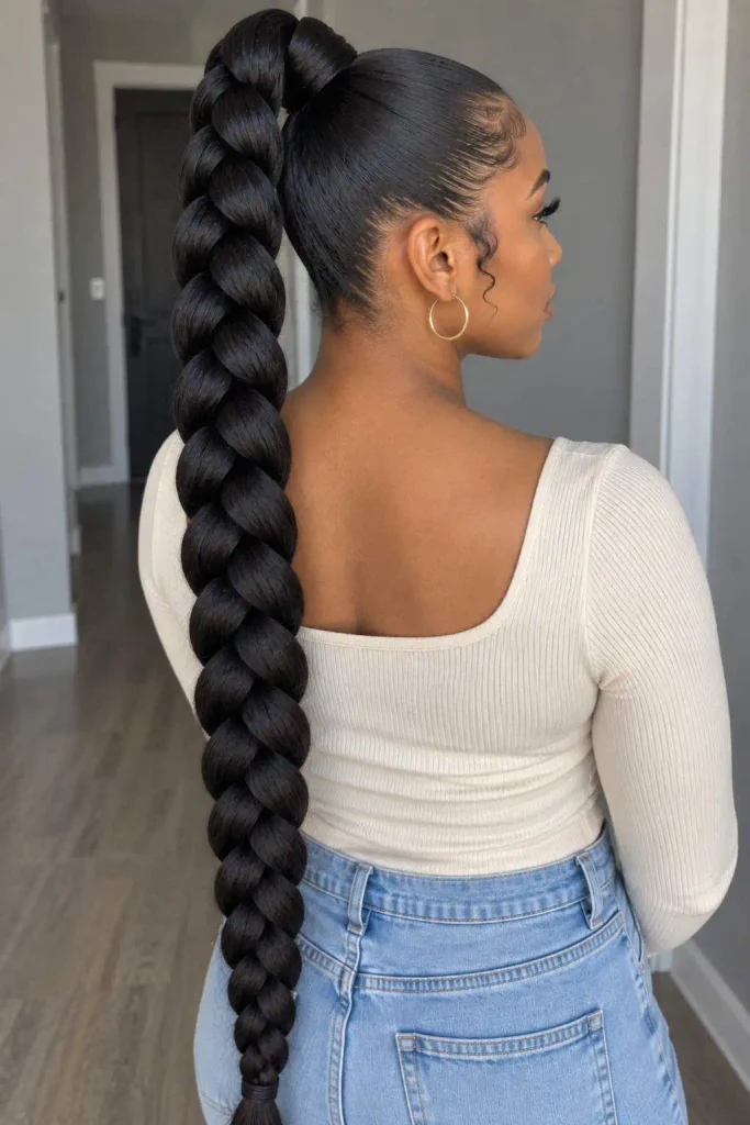 Jumbo Braid High Ponytail