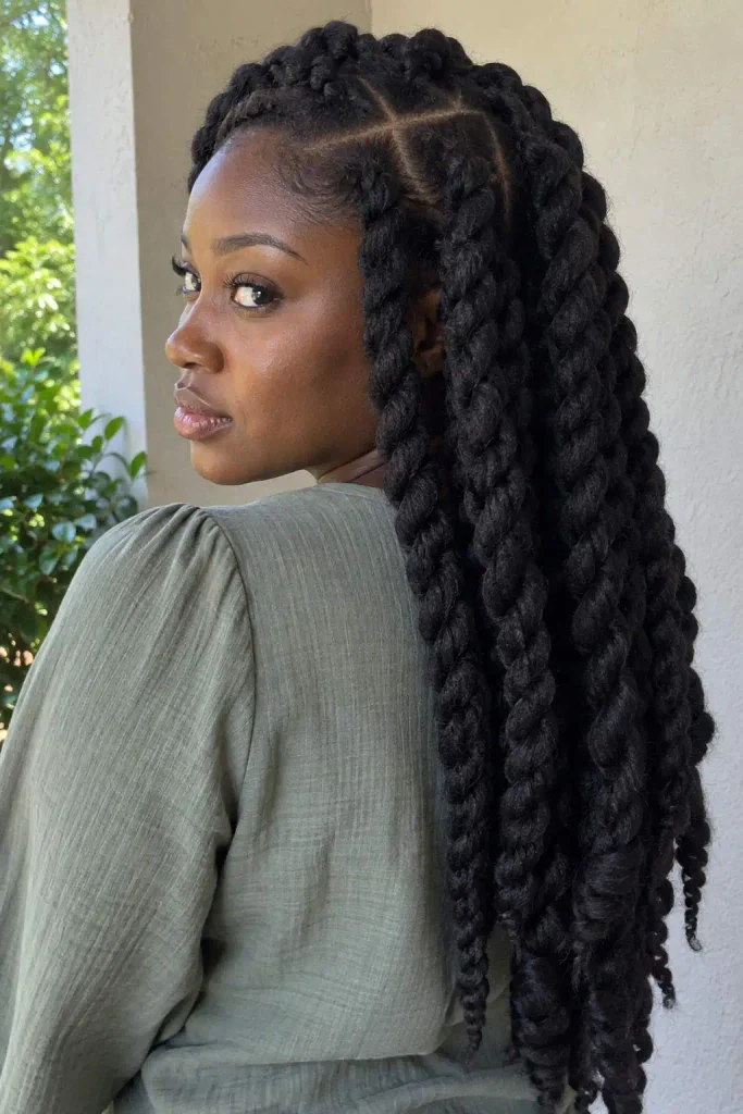 Jumbo two strand twists