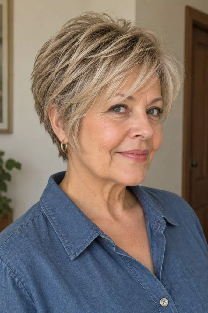 Layered Crop for Fine Hair