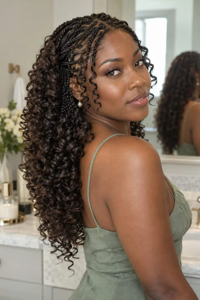 Layered Pick And Drop French Curls