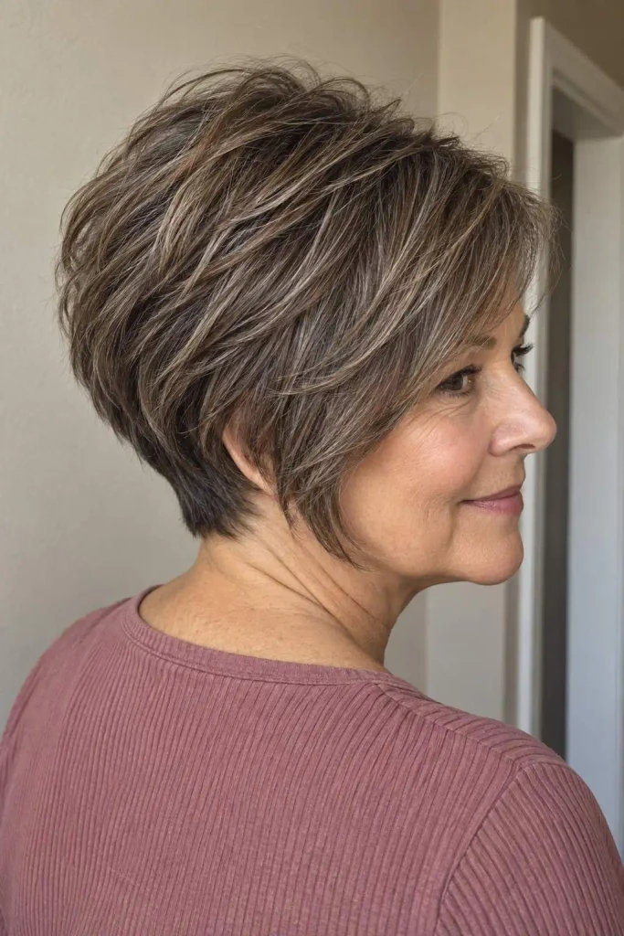 Layered Pixie Bob With Volume