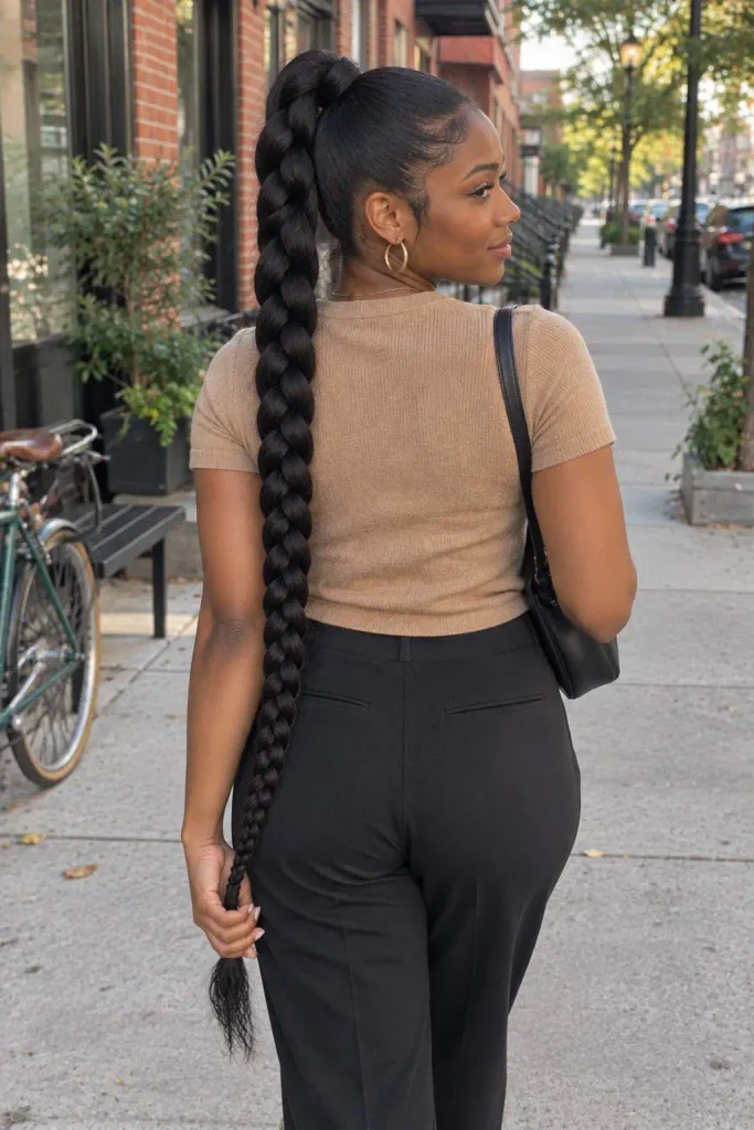 Long Braided Ponytail Extensions