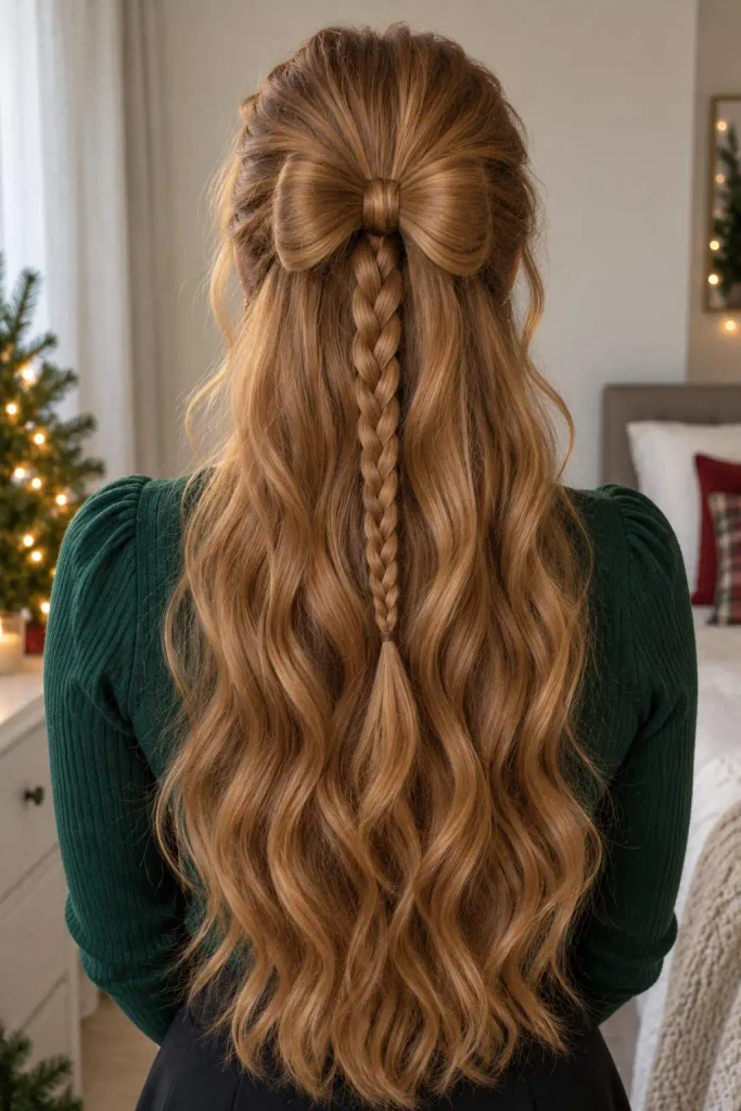 Long Hair Braided Bow