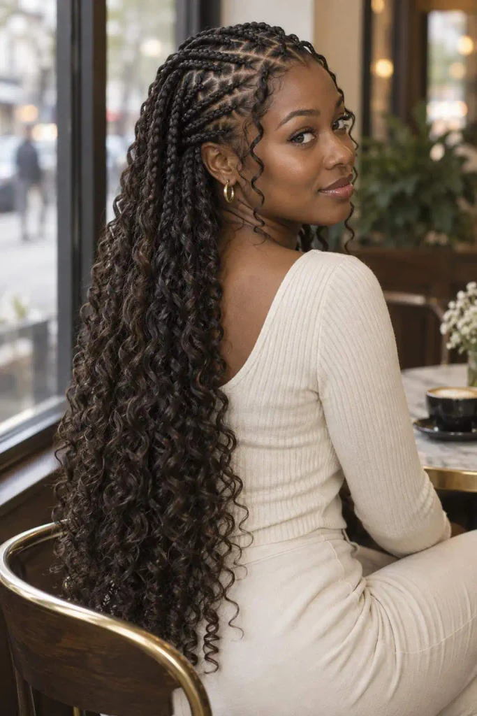 Long Pick And Drop French Curls