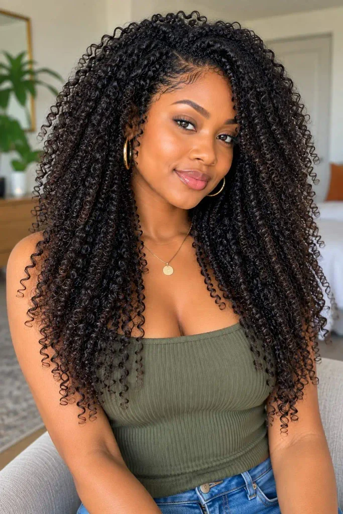 Long Wash-and-Go Natural Curls