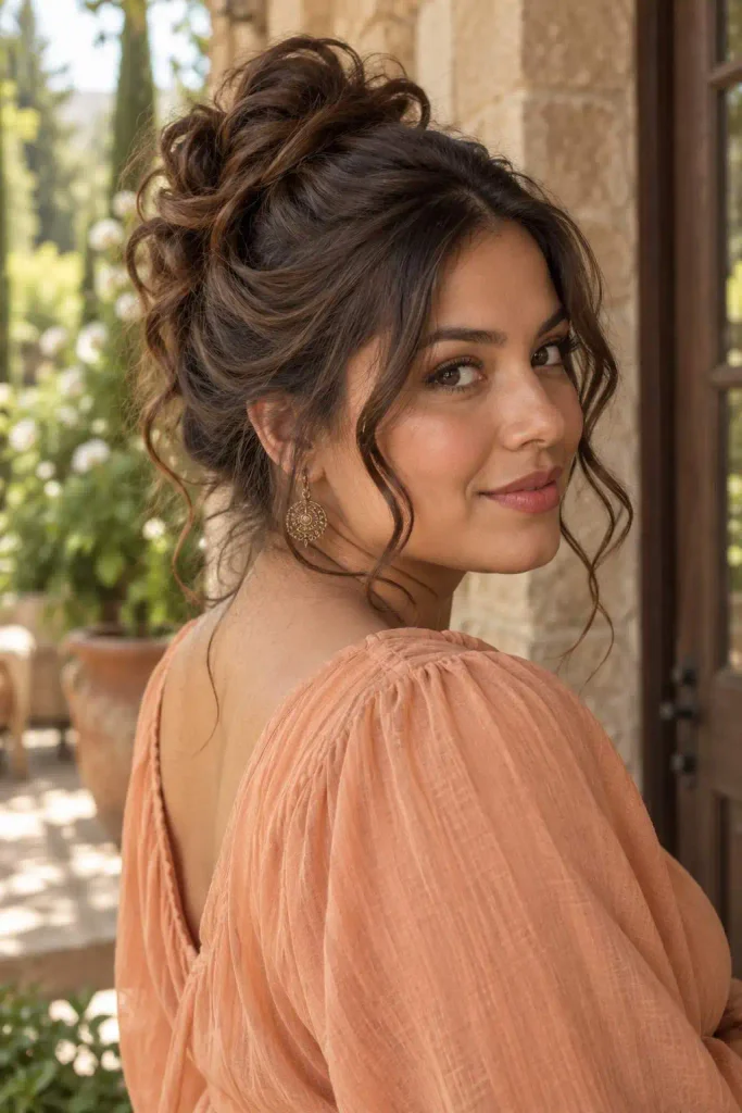 Loose Pammy Updo Tendrils