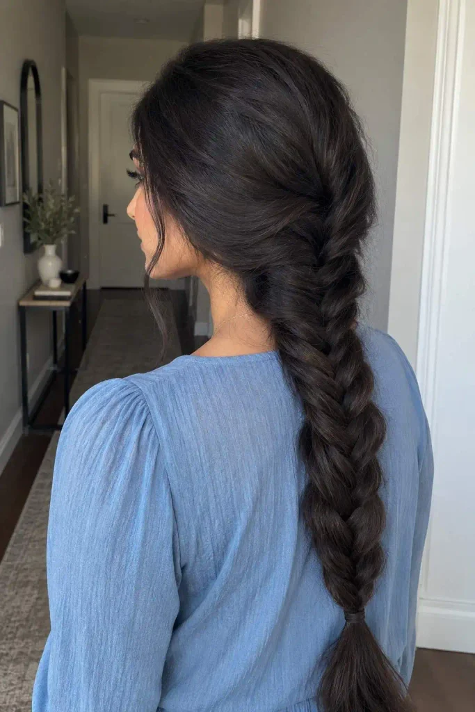 Low Fishtail Braid for Work