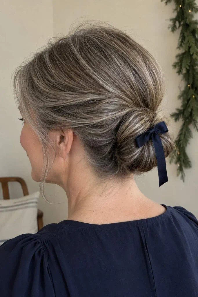 Medium Hair Ribbon Chignon