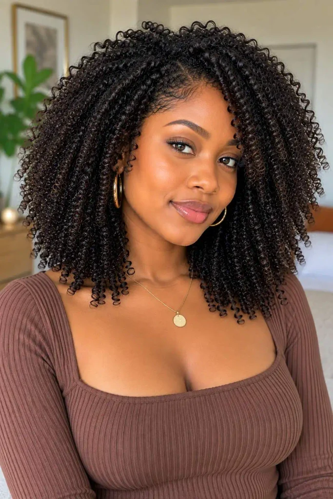 Medium-Length Wash-and-Go Coils