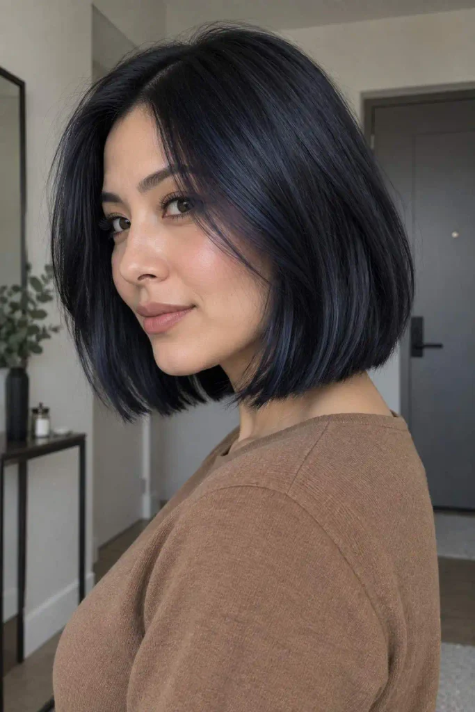 Midnight Blue Black Bob