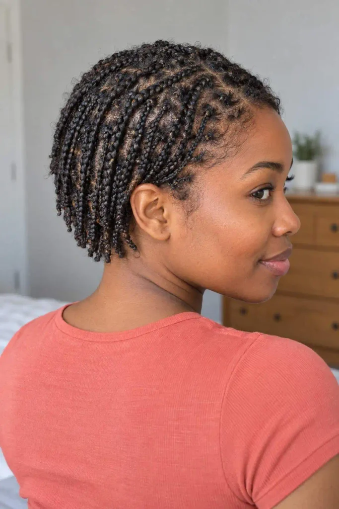Mini braids without extensions