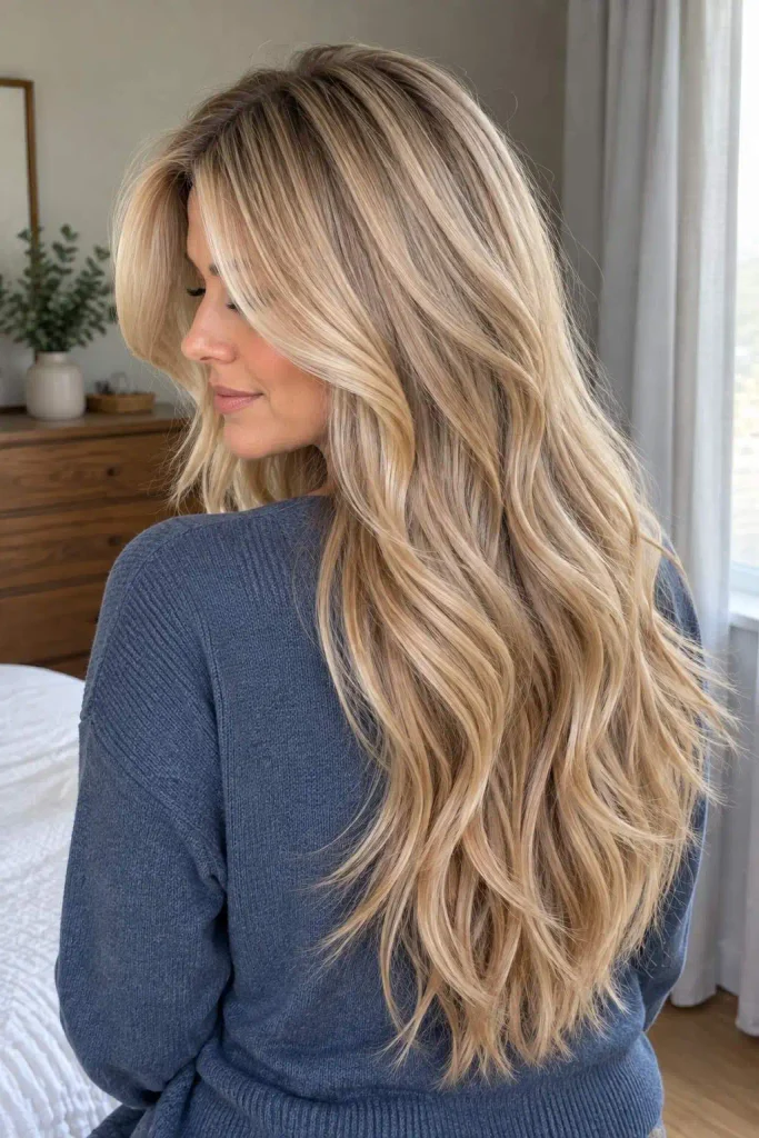 Natural Beige Blonde Layers