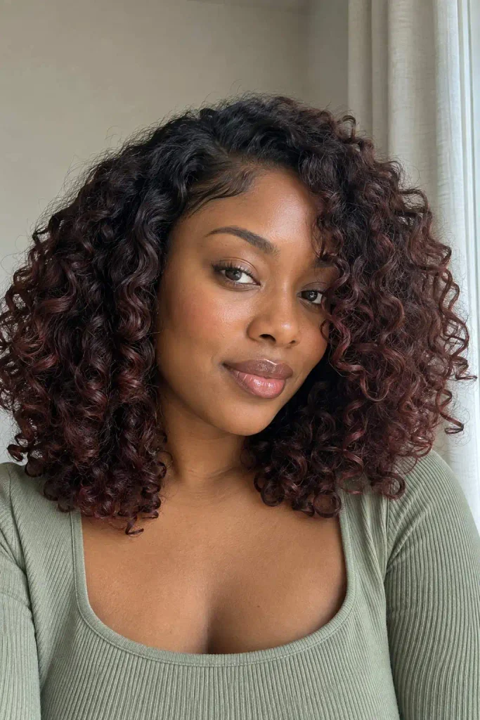 No Bleach Dark Cherry Curls