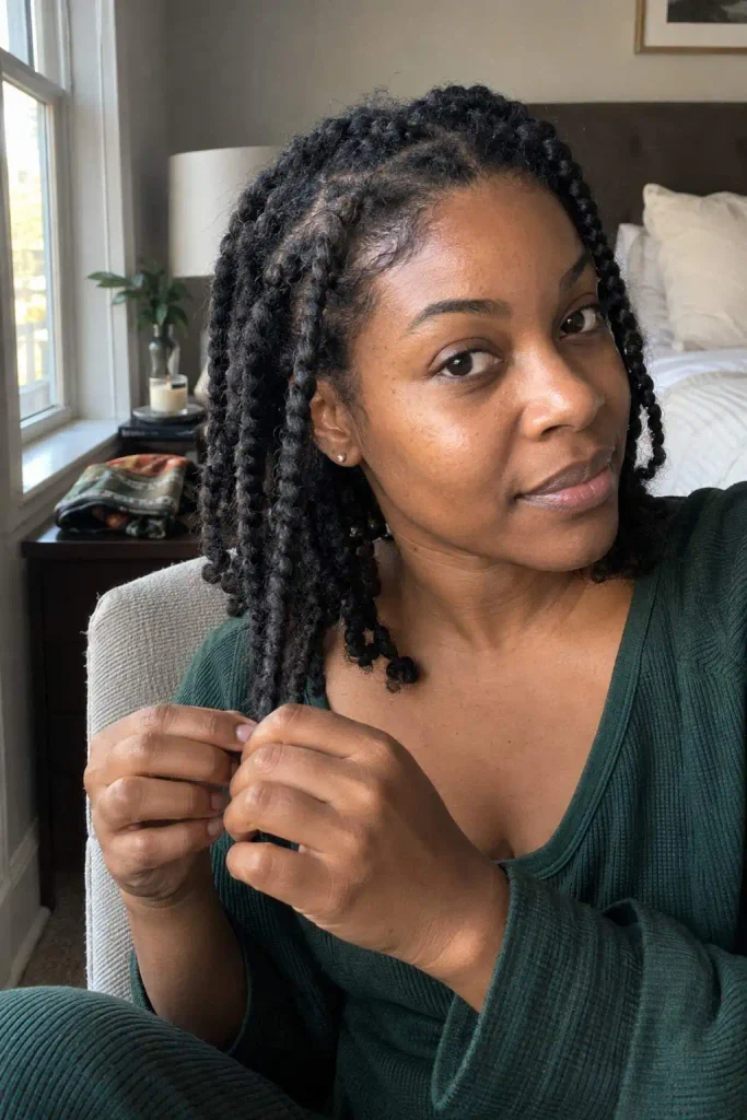No-Extension Natural Hair Braids