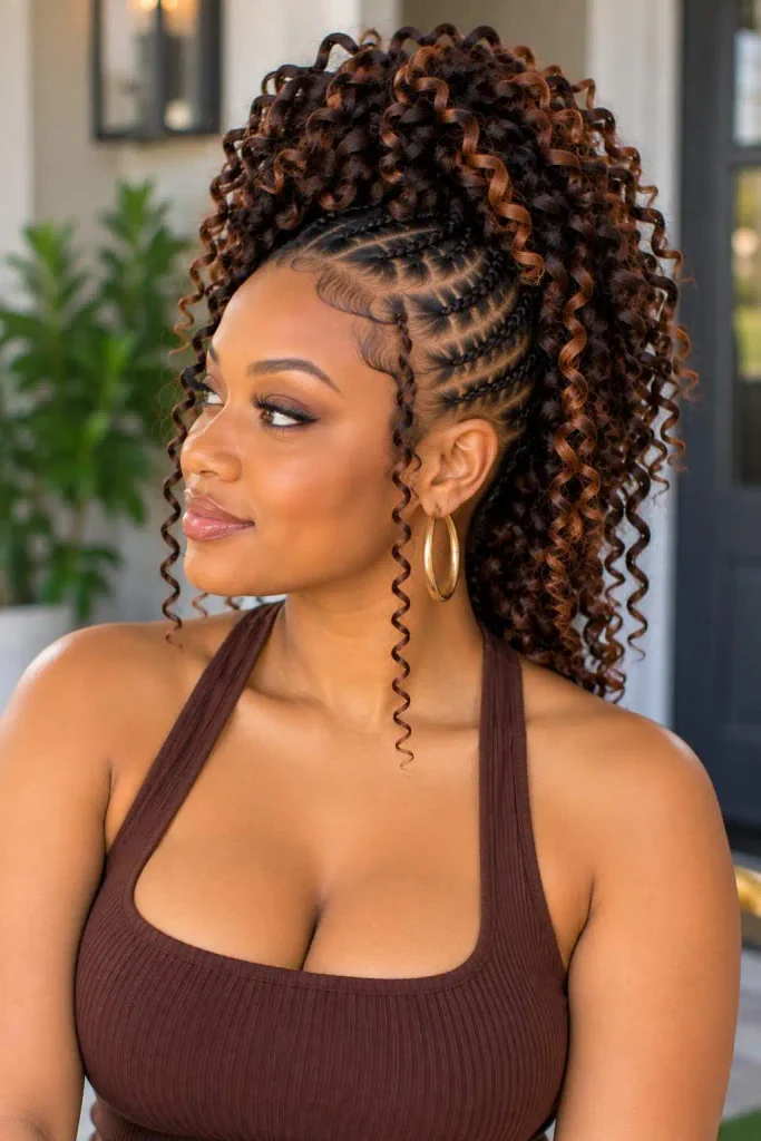 Passion Twist Mohawk Updo