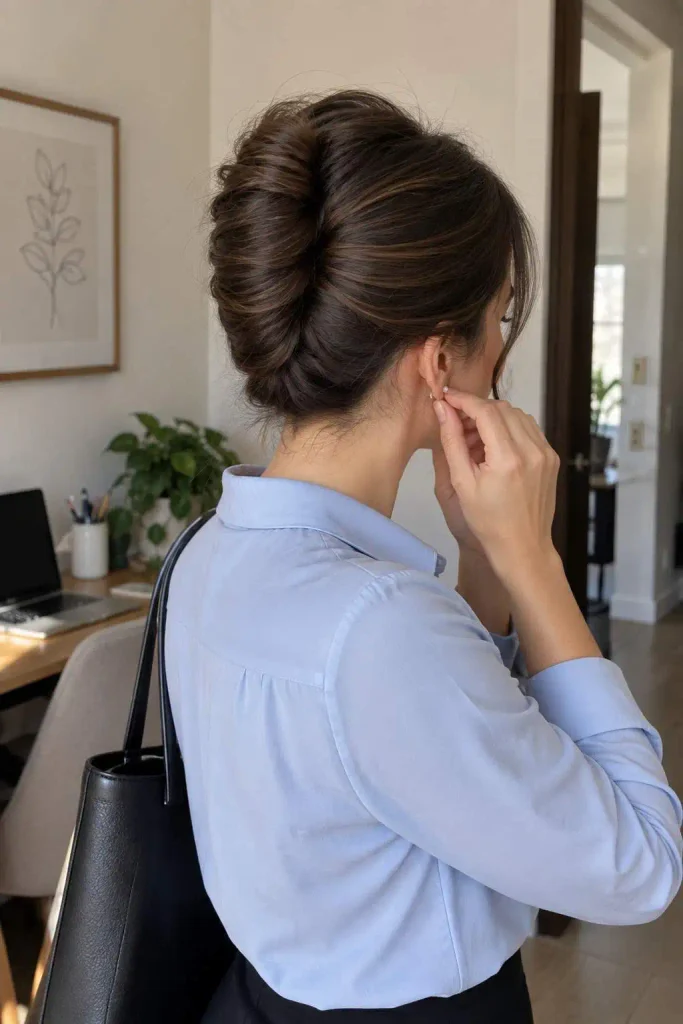 Polished French Twist for Work