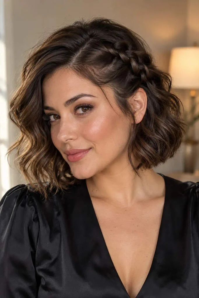 Prom braids for short hair