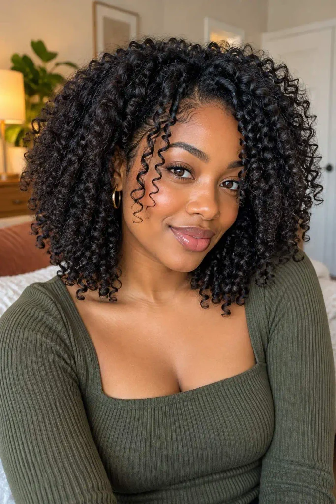 Refreshed Day-Three Wash-and-Go Curls