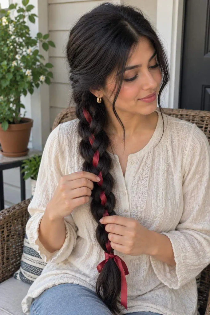 Ribbon Woven Side Braid