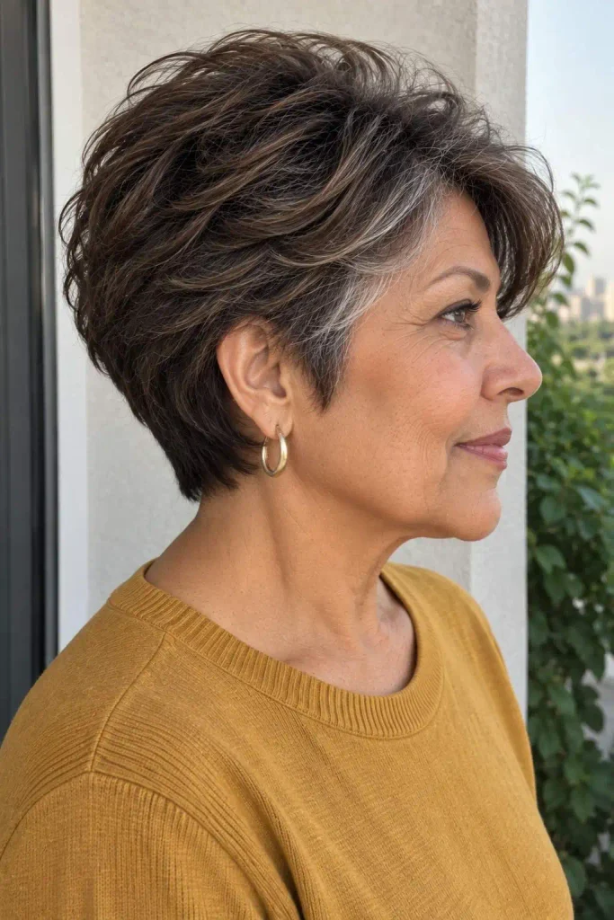 Short Layered Cut for Thick Hair