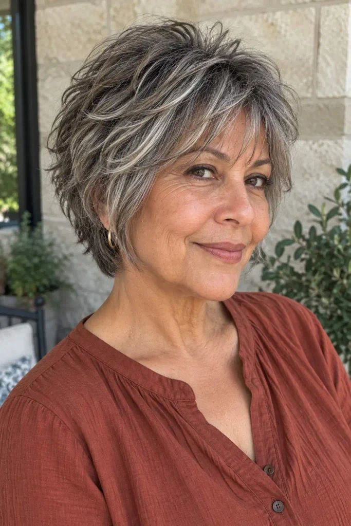 Short Shag With Wispy Bangs