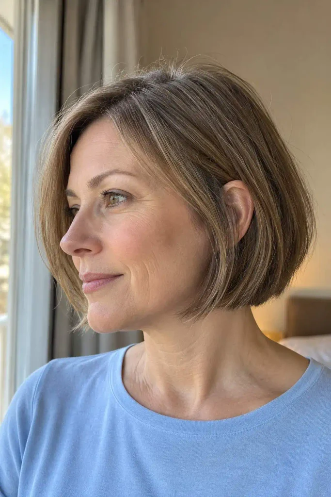 Short bob for fine thin hair