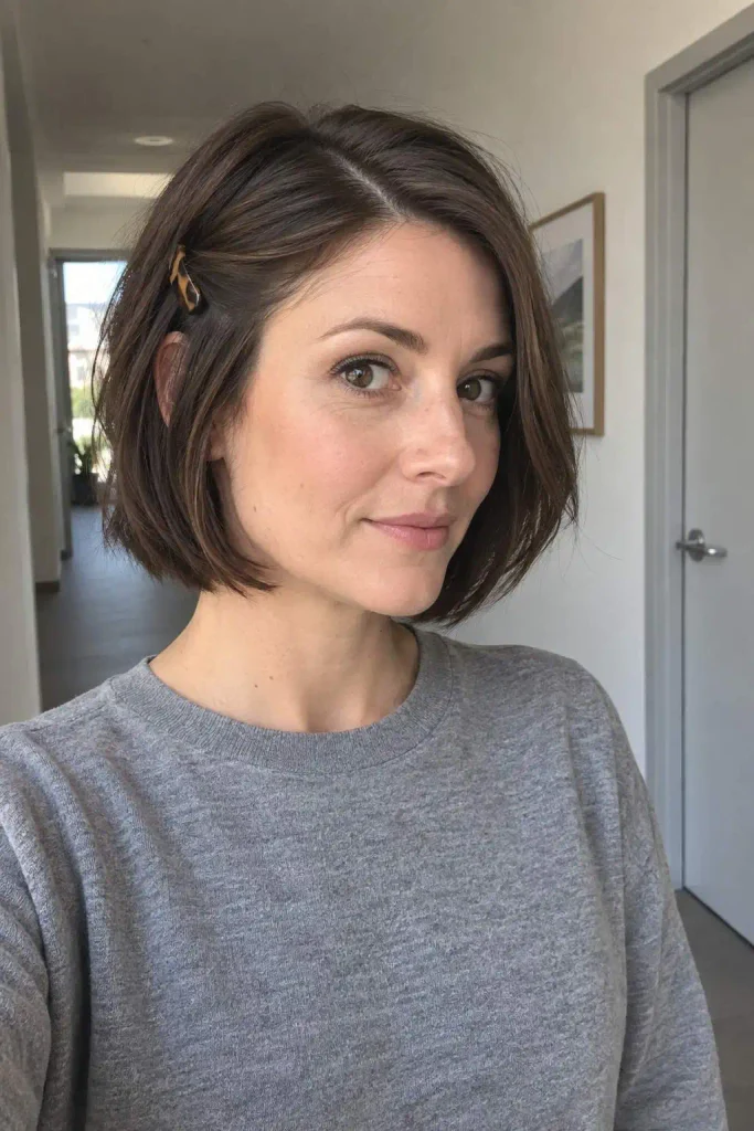 Side-Pinned Bob for Work