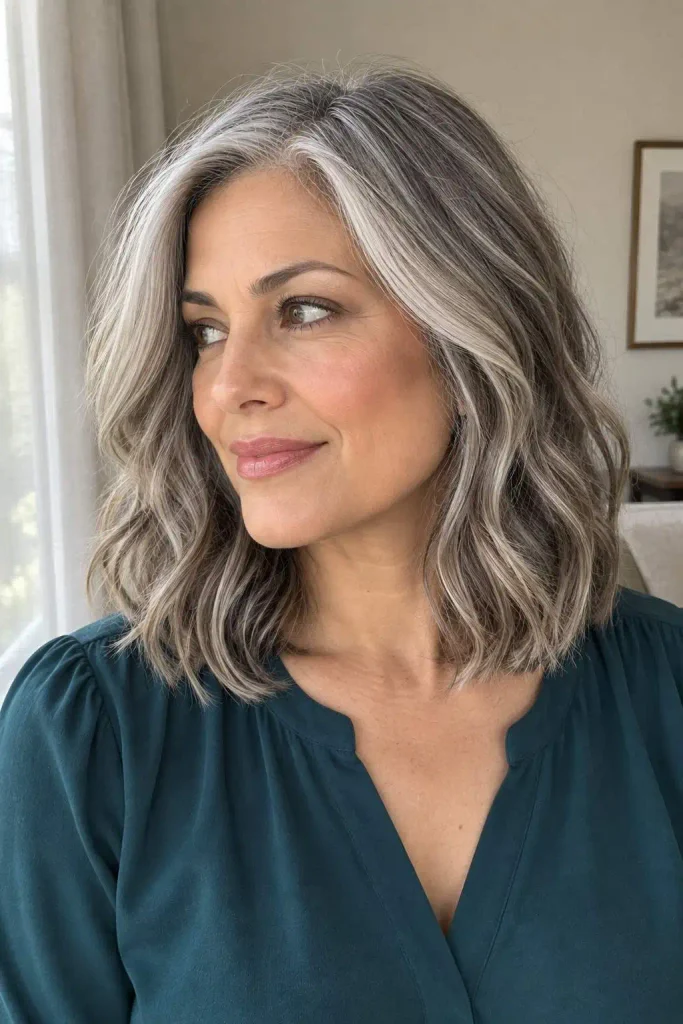 Silver Gray Blended Lob