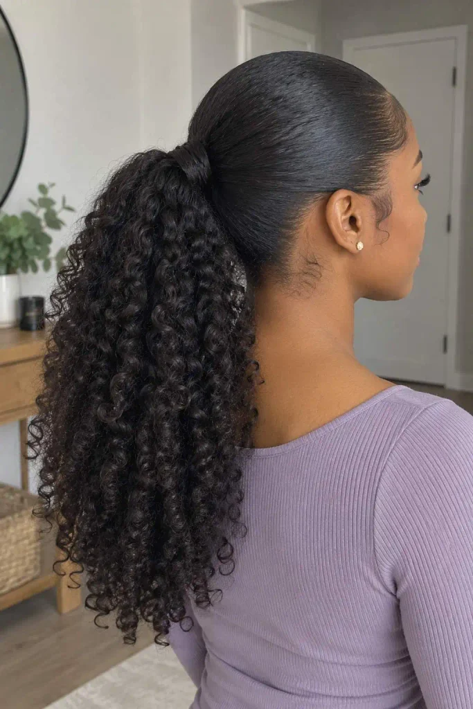 Sleek Crown With Curly Tail