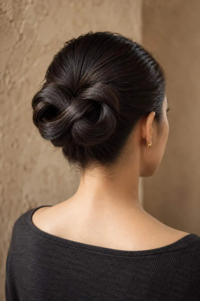 Sleek Infinity Bun Sculpted Loops
