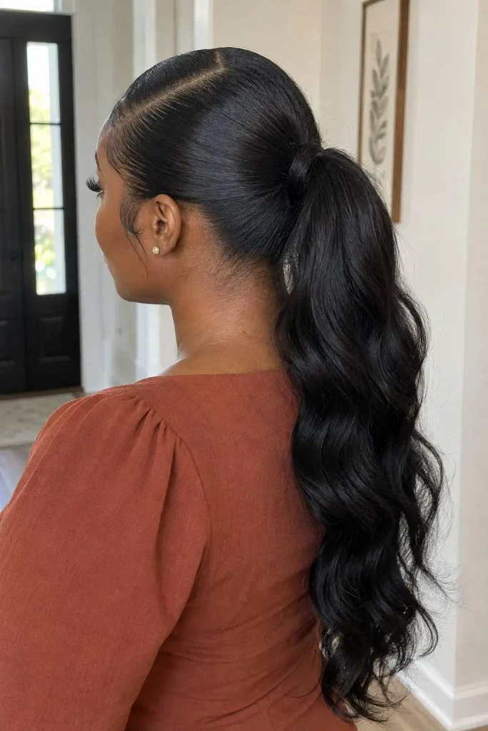 Sleek Ponytail for Black Women