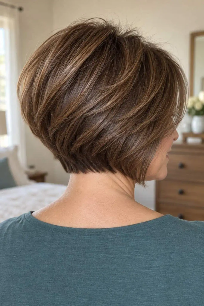 Stacked graduated bob with lift