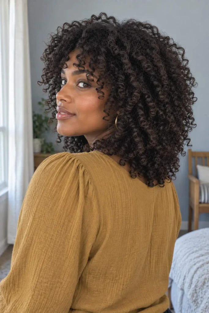 Tight Curl Shag With Layers