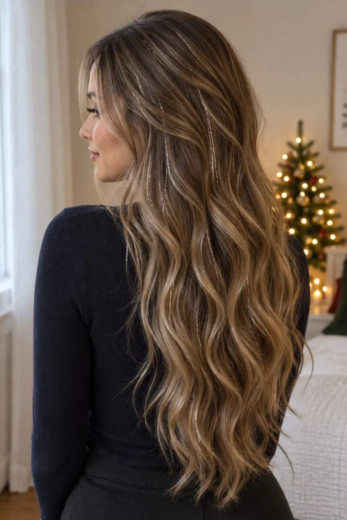 Tinsel Accent Long Waves