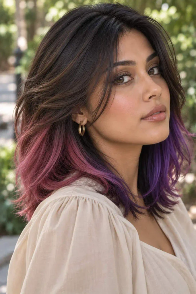 Two Tone Pink Purple Halo