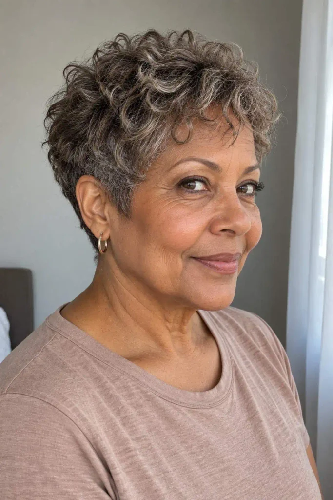 Wash-and-Go Short Textured Pixie