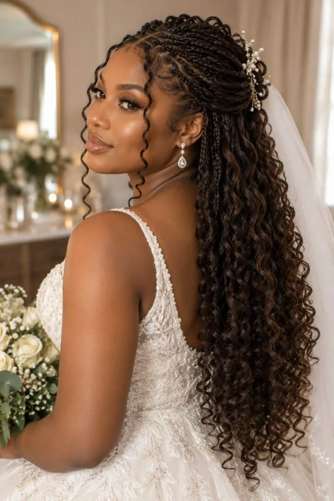 Wedding Pick And Drop French Curls