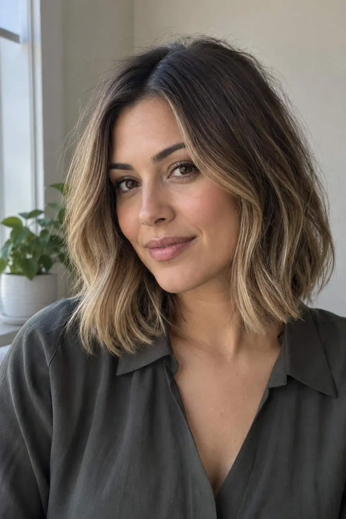 Winter Bob With Balayage