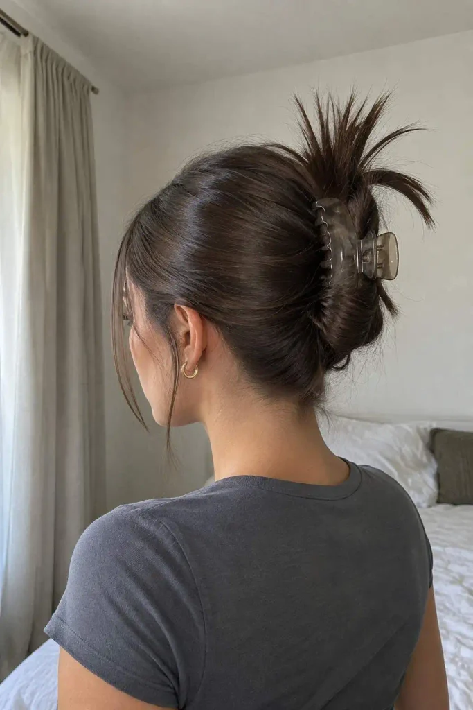 Y2K Spiky Claw Clip Bun