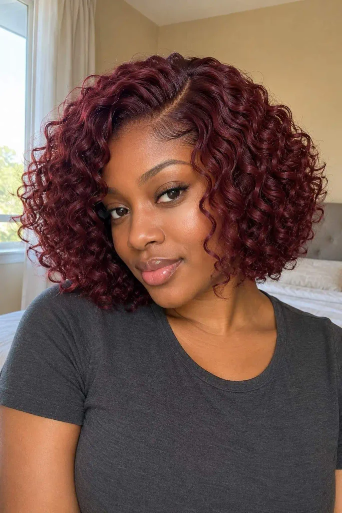 99J short curly wig bob