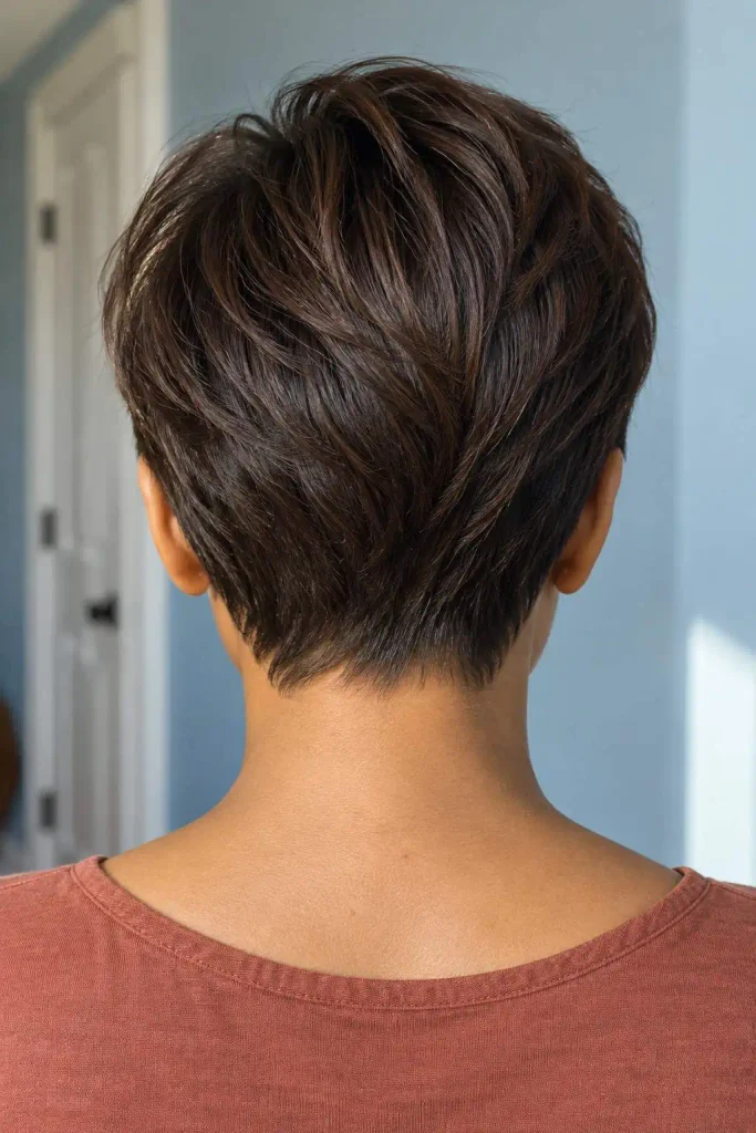 Back View Pixie With Graduated Nape