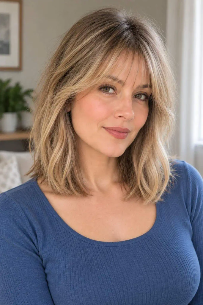 Blonde Wispy Bangs for Thin Hair