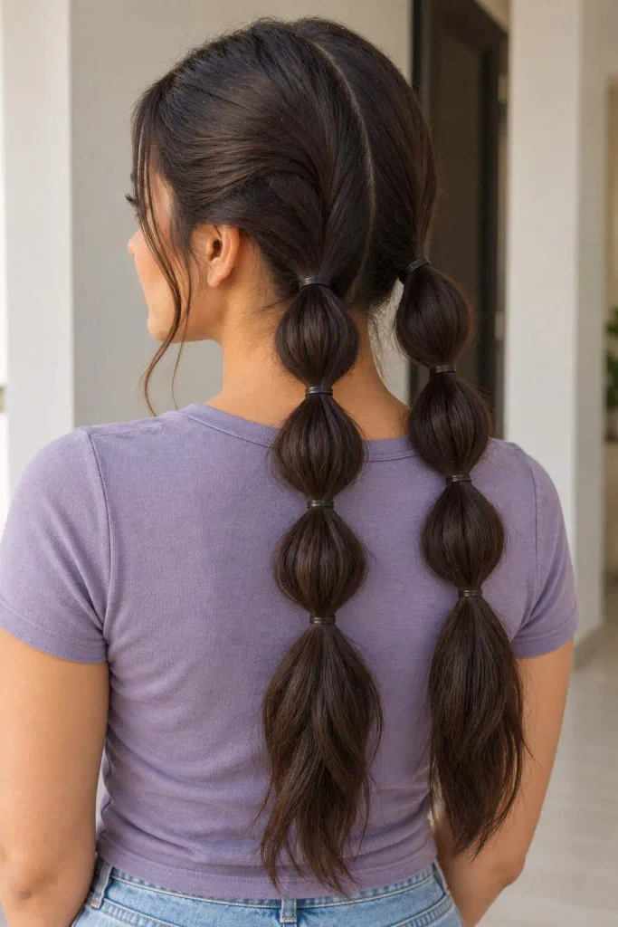 Bubble Braids for Oily Roots
