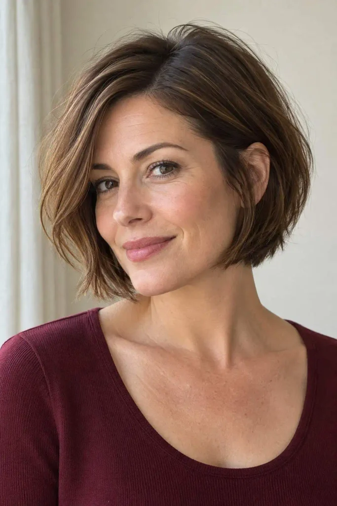 Chin-length bob from pixie